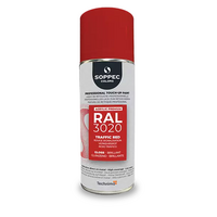 Industrial top coat Akryl RAL  3020 trafikröd 400 ml