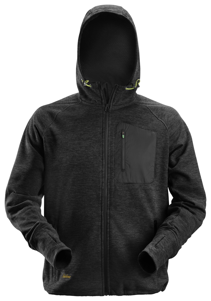 Hoodie Fleece FW Svart Stl: L