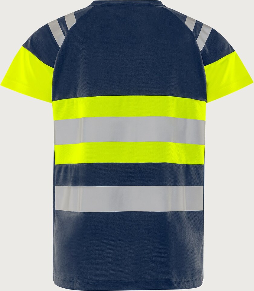 T-SHIRT 7880 GPST VARSEL KL 1 FUNKTION GUL/MARINSTL L