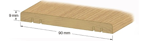 Tröskel nr30 ek 9x90 200cm