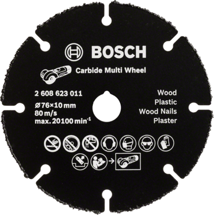 KAPSKIVA MULTIWHEEL HM 76X10MM  F/GWS10,8
