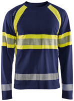 T-SHIRT 35101030 MARIN/GUL XS BLÅKLÄDER