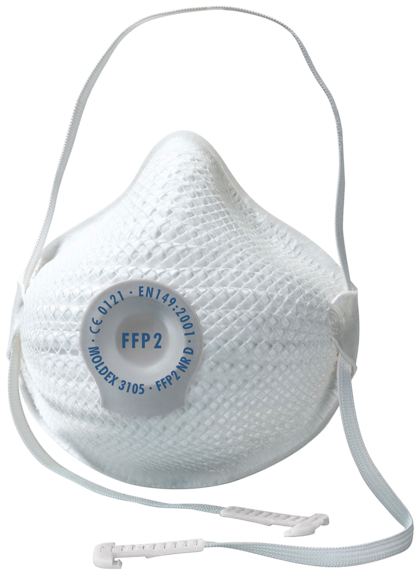 FILT HALVMASK MOLDEX 10P 3105 FFP2 NR D-V M/L
