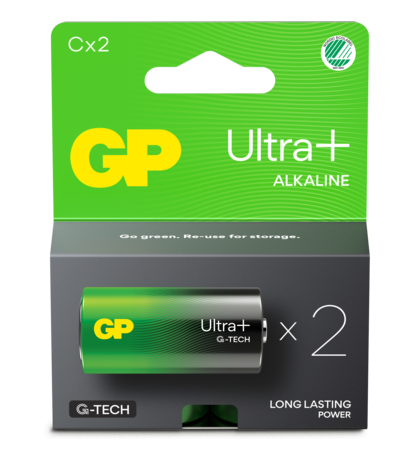 BATTERI ULTRA+ ALK C/LR14 14AUP-C2 GP 2-PACK