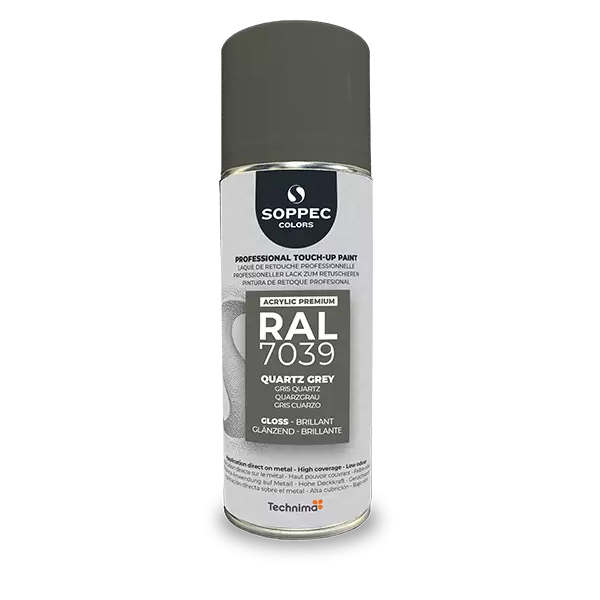 Industrial top coat Akryl RAL 7039 quartzgrå 400 ml