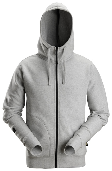 Hoodie full zip AW Gråmelerad  Stl: S