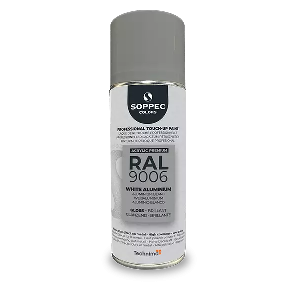 Industrial top coat Akryl RAL  9006 vitaluminium 400 ml