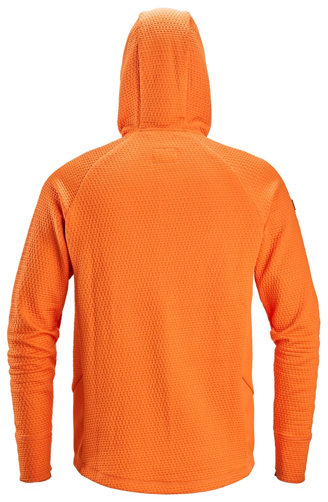 Hoodie helzip FW Warm Orange XS