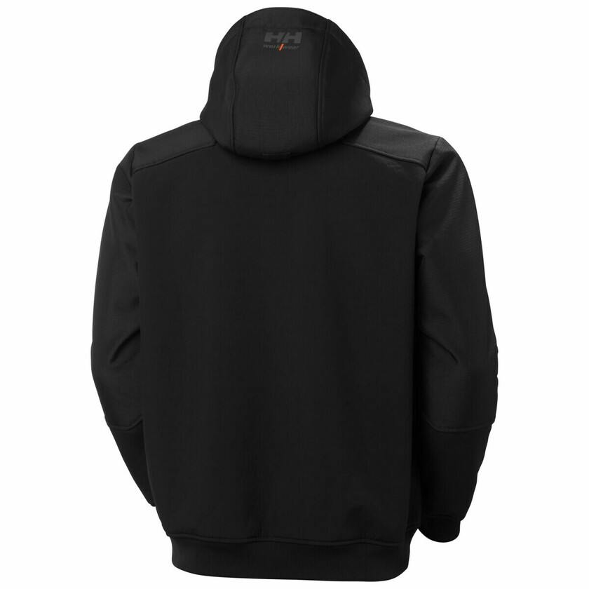 VINTERJACKA 74291 OXFORD SOFTSHELL SVART 4XL