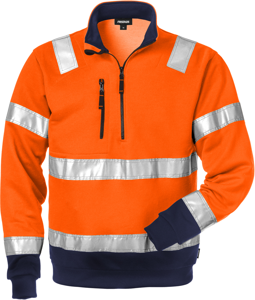 SWEATSHIRT VARSEL KL 3 728 SHV VARSELORANGE/MARIN STL XS