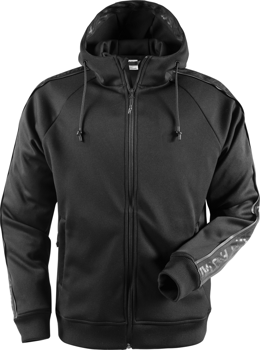 SWEATSHIRTJACKA HUVA 7464 SSL SVART STL M