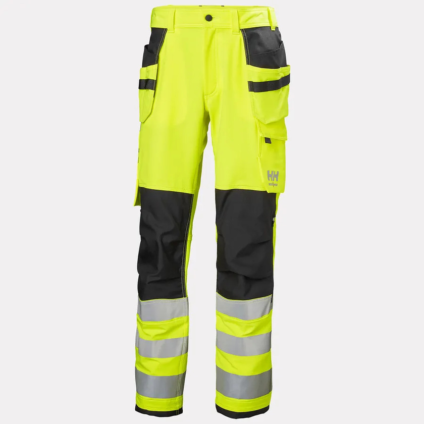 HANTVERKSBYXA 77428 ALNA 4X KL2 HIVIS GUL D108