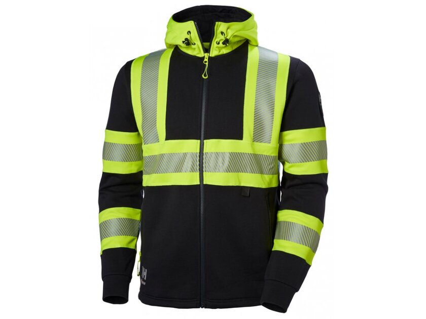 LUVTRÖJA HELZIP ICU KL1 VARSEL GUL 4XL