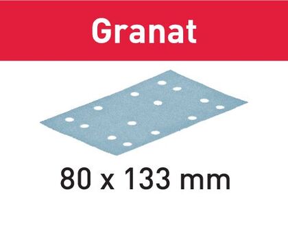 SLIPPAPPER STF GRANAT 80X133 K80 10ST