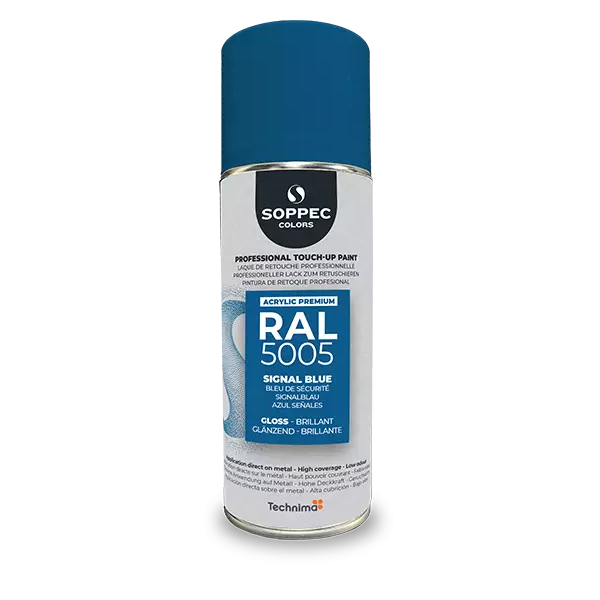 Industrial top coat Akryl RAL  5005 signalblå 400 ml