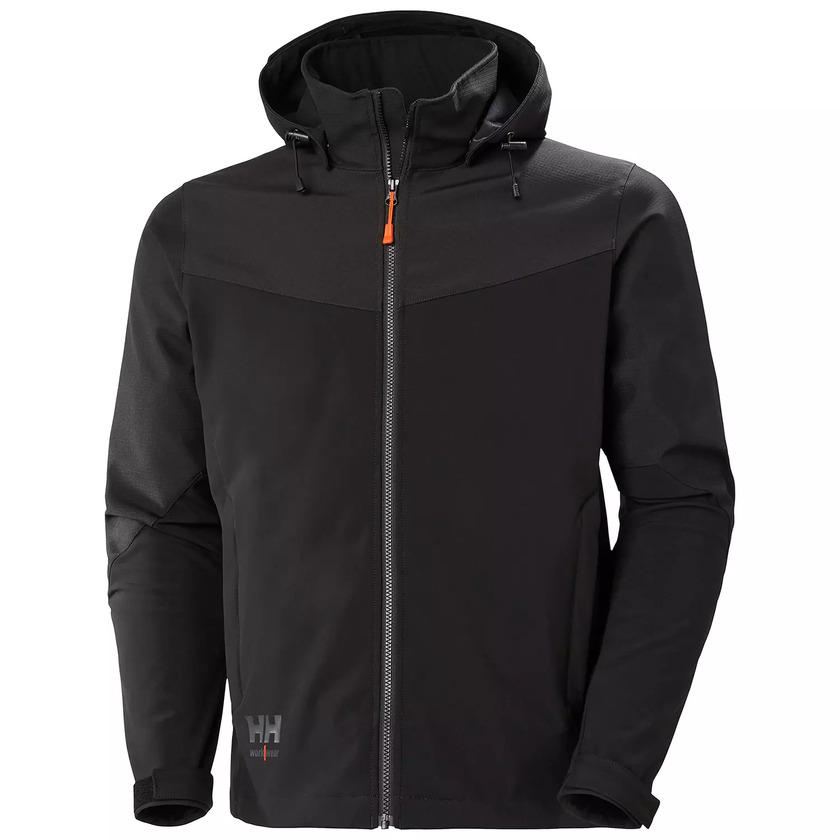 VINTERJACKA 74291 OXFORD SOFTSHELL SVART 4XL