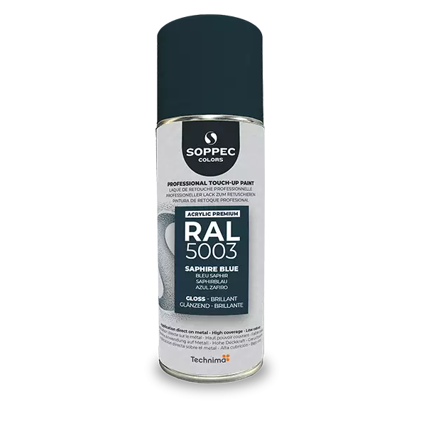 Industrial top coat Akryl RAL  5003 safirblå 400 ml