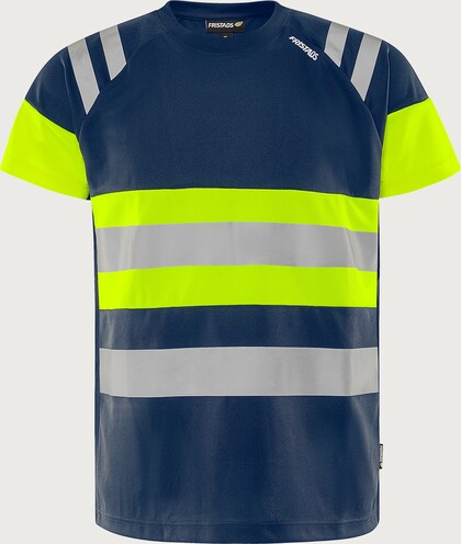 T-SHIRT 7880 GPST VARSEL KL 1 FUNKTION GUL/MARINSTL L