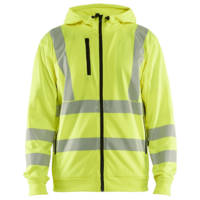 Huvtröja Varsel Full-zip Varselgul S