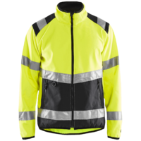 Varseljacka Softshell Varselgul/Svart S