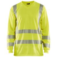UV-skyddad långärmad varsel-T-shirt Varselgul XS