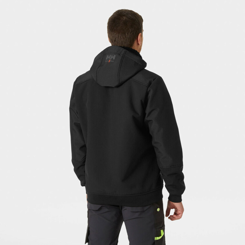 VINTERJACKA 74291 OXFORD SOFTSHELL SVART 4XL