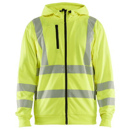 Huvtröja Varsel Full-zip Varselgul XXXL