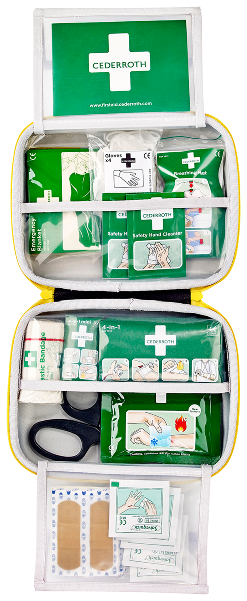 FÖRSTA HJÄLPEN-VÄSKA, CEDERROT H FIRST AID KIT MEDIUM