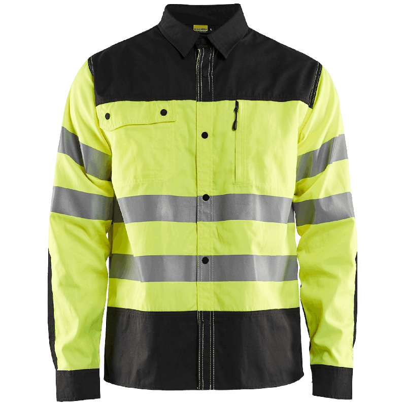 Varselskjorta Varselgul/Svart XXXL