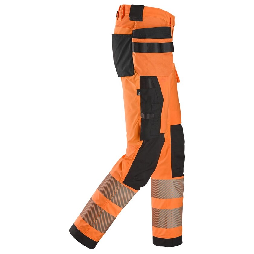 ARBETSBYXA 4STR HF HV KL2 ORANGE/SVART STL: 52