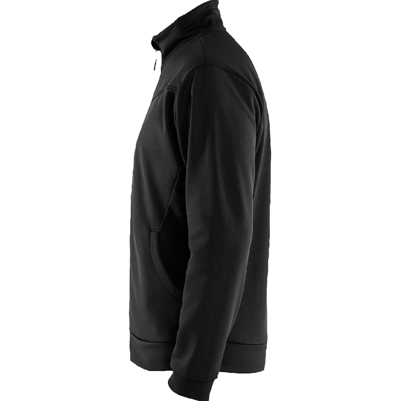 Sweatshirt Full Zip Svart/Mörkgrå 3XL