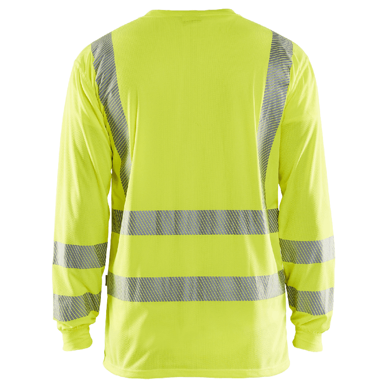 UV-skyddad långärmad varsel-T-shirt Varselgul XXXL